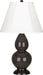 Robert Abbey (CF11) Small Double Gourd Accent Lamp with Ivory Stretched Fabric Shade