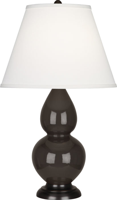Robert Abbey (CF11X) Small Double Gourd Accent Lamp with Pearl Dupioni Fabric Shade