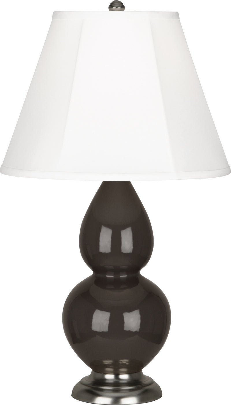 Robert Abbey (CF12) Small Double Gourd Accent Lamp with Ivory Stretched Fabric Shade
