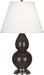 Robert Abbey (CF12X) Small Double Gourd Accent Lamp with Pearl Dupioni Fabric Shade