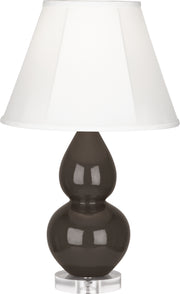 Robert Abbey (CF13) Small Double Gourd Accent Lamp with Ivory Stretched Fabric Shade