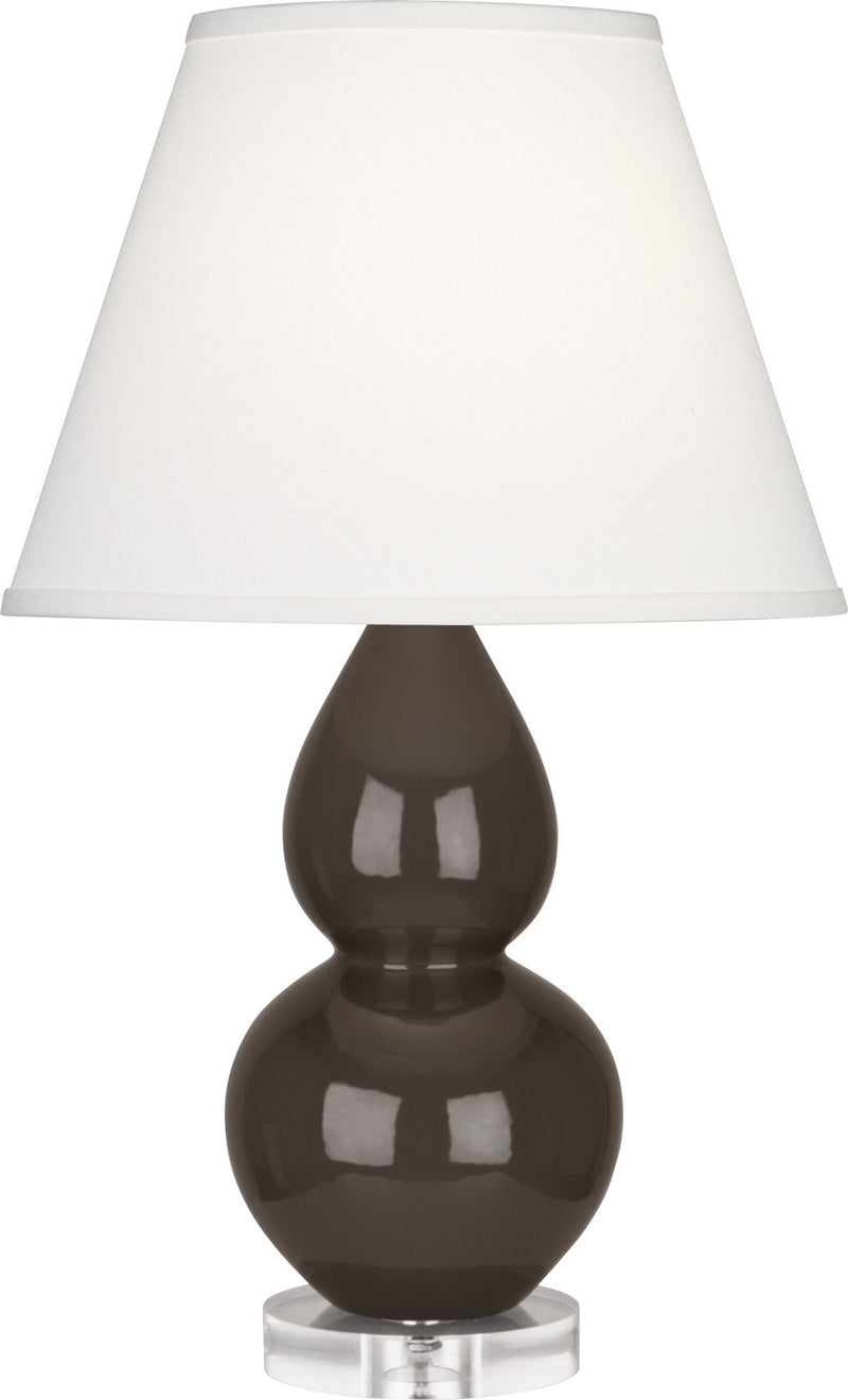 Robert Abbey (CF13X) Small Double Gourd Accent Lamp with Pearl Dupioni Fabric Shade