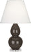Robert Abbey (CF13X) Small Double Gourd Accent Lamp with Pearl Dupioni Fabric Shade