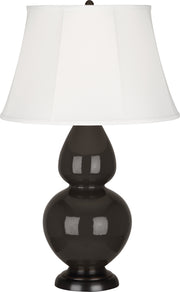 Robert Abbey (CF21) Double Gourd Table Lamp with Ivory Stretched Fabric Shade