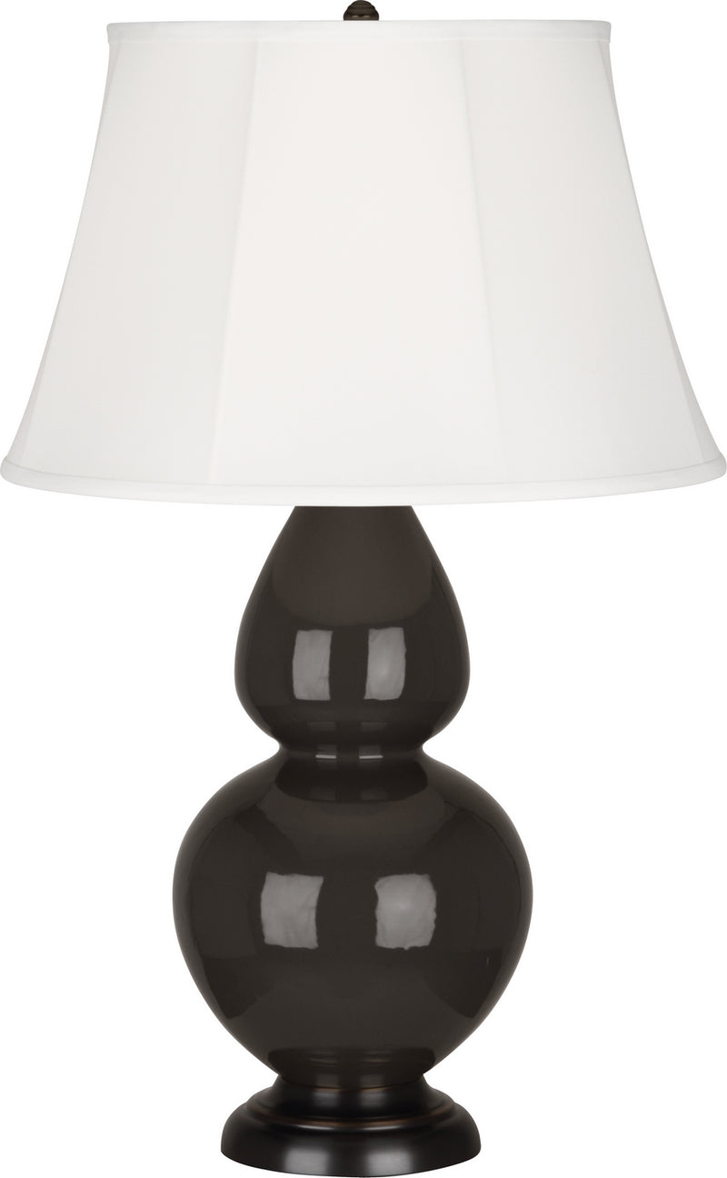 Robert Abbey (CF21) Double Gourd Table Lamp with Ivory Stretched Fabric Shade