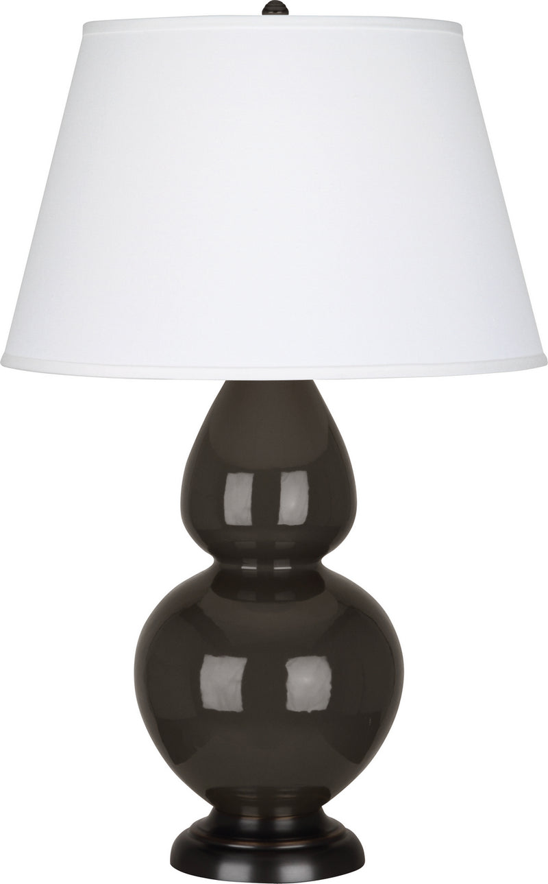 Robert Abbey (CF21X) Double Gourd Table Lamp with Pearl Dupioni Fabric Shade