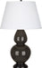Robert Abbey (CF21X) Double Gourd Table Lamp with Pearl Dupioni Fabric Shade