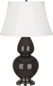 Robert Abbey (CF22) Double Gourd Table Lamp with Ivory Stretched Fabric Shade