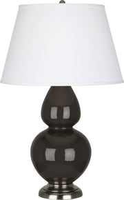 Robert Abbey (CF22X) Double Gourd Table Lamp with Pearl Dupioni Fabric Shade