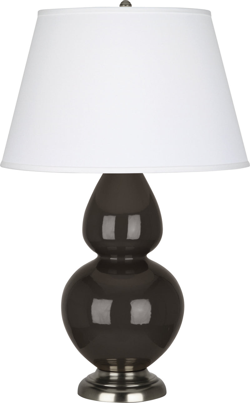 Robert Abbey (CF22X) Double Gourd Table Lamp with Pearl Dupioni Fabric Shade
