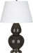 Robert Abbey (CF22X) Double Gourd Table Lamp with Pearl Dupioni Fabric Shade