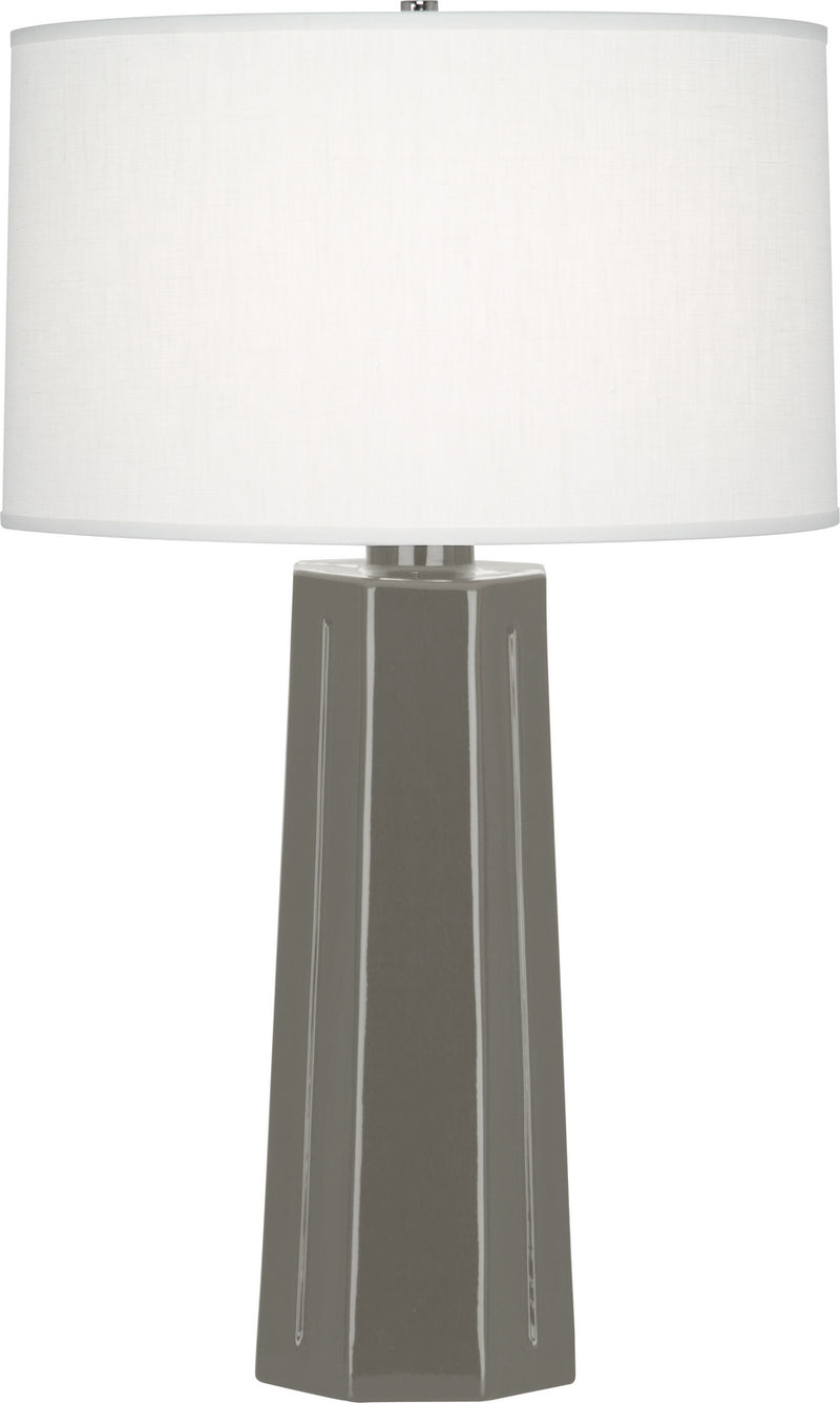 Robert Abbey (CR960) Mason Table Lamp with Oyster Linen Shade