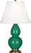 Robert Abbey (EG10) Small Double Gourd Accent Lamp with Ivory Stretched Fabric Shade