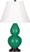 Robert Abbey (EG11) Small Double Gourd Accent Lamp with Ivory Stretched Fabric Shade