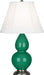Robert Abbey (EG12) Small Double Gourd Accent Lamp with Ivory Stretched Fabric Shade