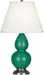 Robert Abbey (EG12X) Small Double Gourd Accent Lamp with Pearl Dupioni Fabric Shade