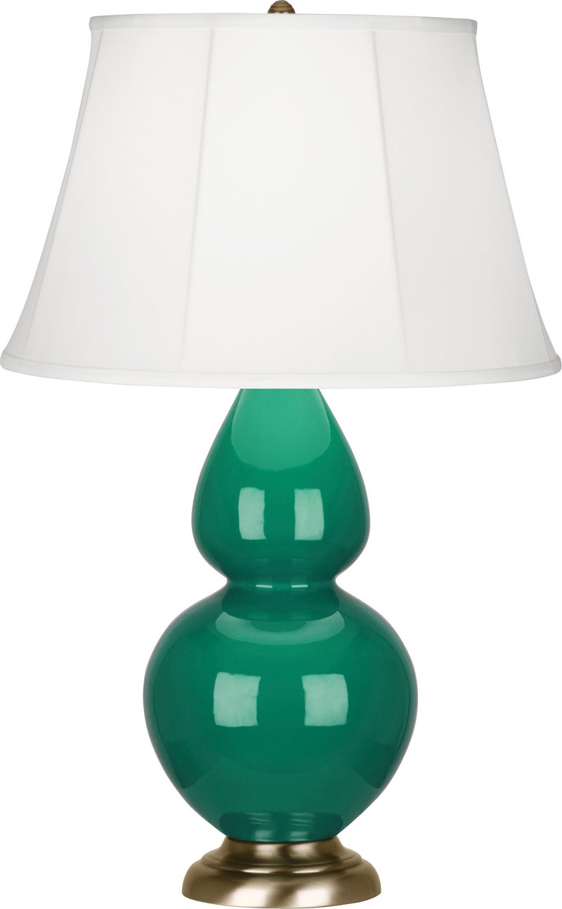 Robert Abbey (EG20) Double Gourd Table Lamp with Ivory Stretched Fabric Shade