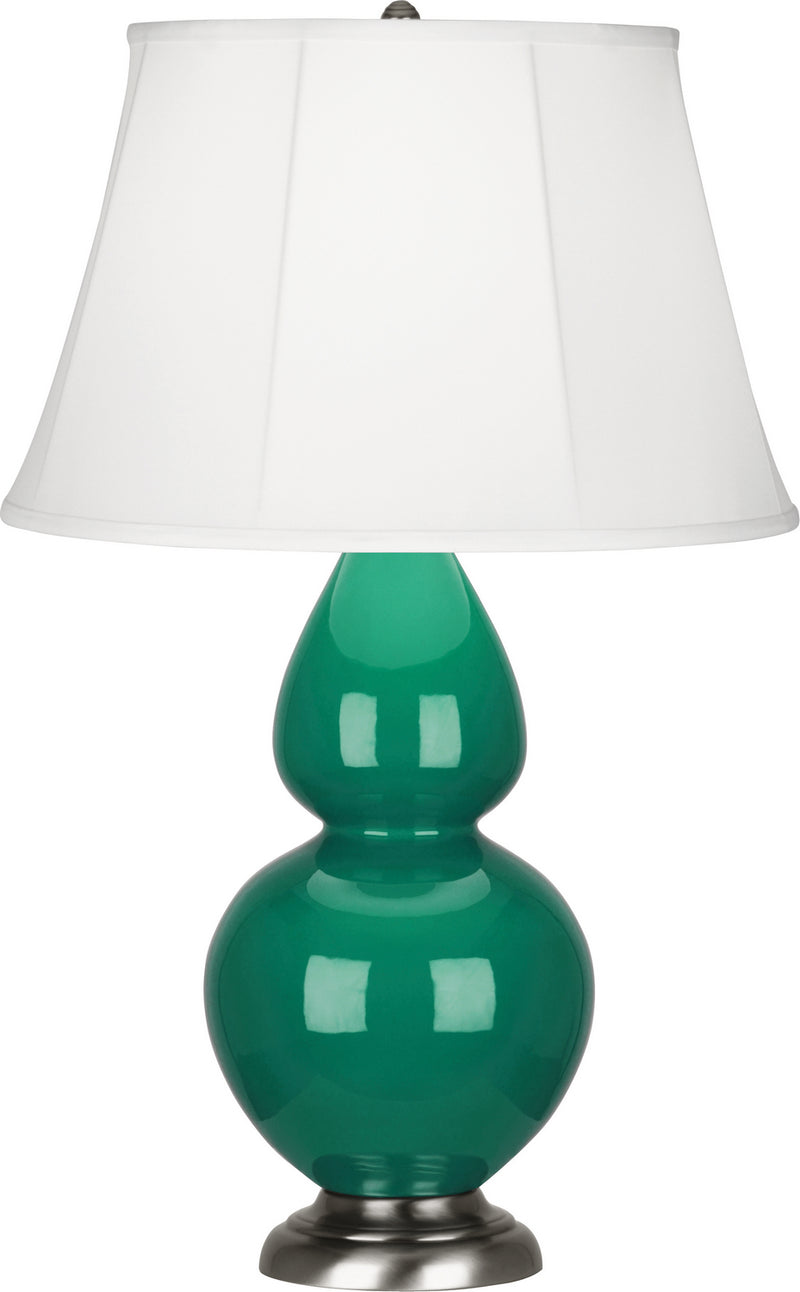 Robert Abbey (EG22) Double Gourd Table Lamp with Ivory Stretched Fabric Shade