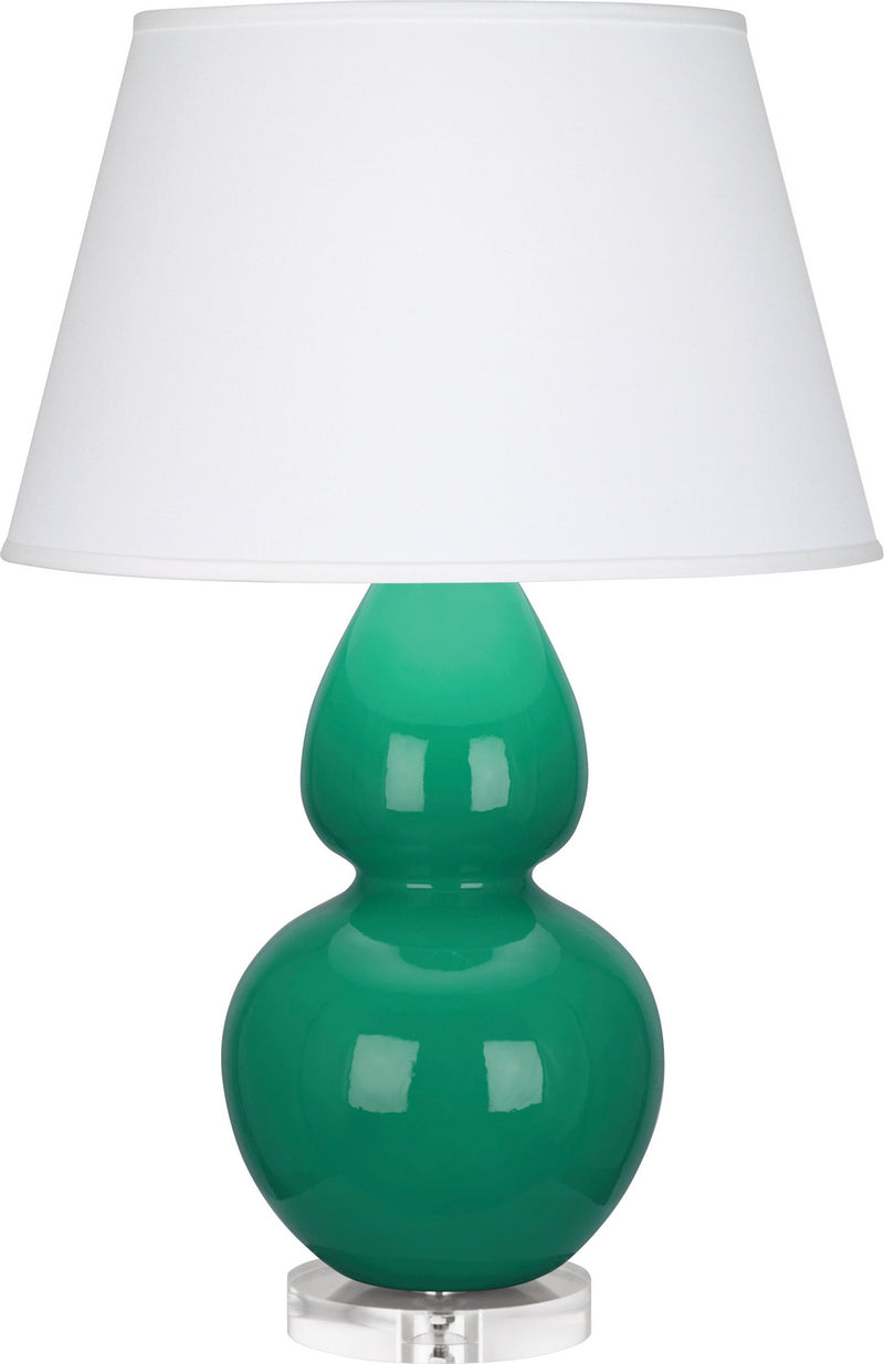 Robert Abbey (EG23X) Double Gourd Table Lamp with Lucite Base