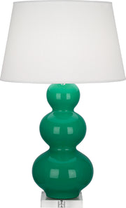 Robert Abbey (EG43X) Triple Gourd Table Lamp with Lucite Base