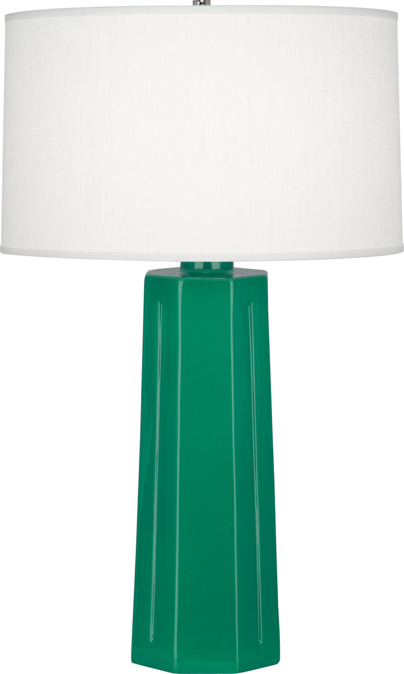 Robert Abbey (EG960) Mason Table Lamp with Oyster Linen Shade