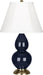 Robert Abbey (MB10) Small Double Gourd Accent Lamp with Ivory Stretched Fabric Shade