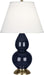 Robert Abbey (MB10X) Small Double Gourd Accent Lamp with Pearl Dupioni Fabric Shade