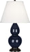 Robert Abbey (MB11X) Small Double Gourd Accent Lamp with Pearl Dupioni Fabric Shade