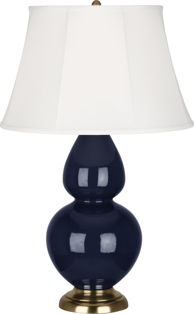 Robert Abbey (MB20) Double Gourd Table Lamp with Ivory Stretched Fabric Shade