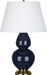 Robert Abbey (MB20X) Double Gourd Table Lamp with Pearl Dupioni Fabric Shade
