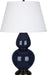 Robert Abbey (MB21X) Double Gourd Table Lamp with Pearl Dupioni Fabric Shade