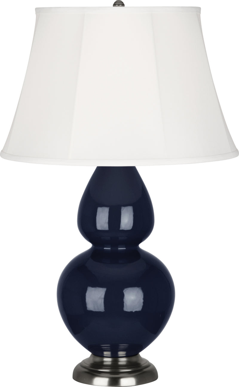 Robert Abbey (MB22) Double Gourd Table Lamp with Ivory Stretched Fabric Shade
