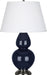 Robert Abbey (MB22X) Double Gourd Table Lamp with Pearl Dupioni Fabric Shade