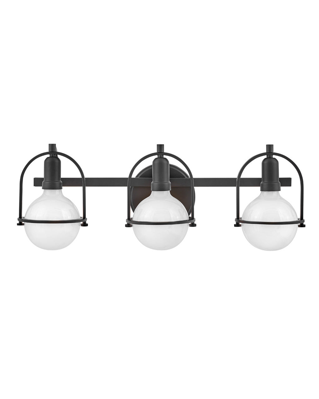 Somerset Three Light Vanity in Black