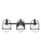 Somerset Three Light Vanity in Black