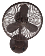 Bellows I Wall Fans in Aged Bronze Textured, Control Knobs