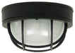 Bulkheads 1-Light Flushmount in Textured Matte Black - Lamps Expo