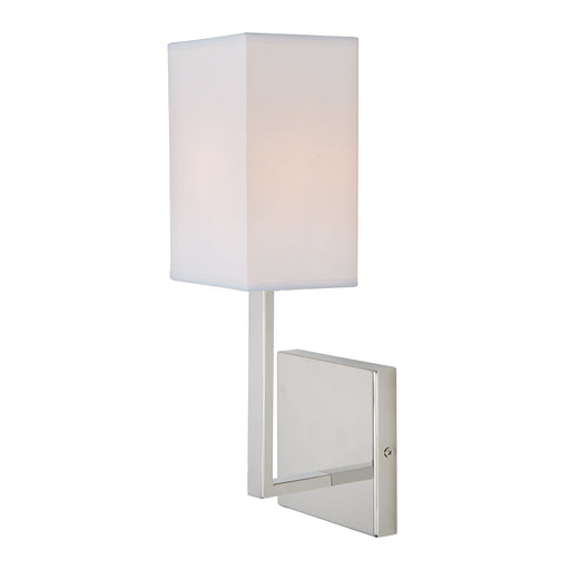 Lyle 1-Light Sconce with Rectangular Shade in Polished Nickel