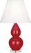 Robert Abbey (RR13) Small Double Gourd Accent Lamp with Ivory Stretched Fabric Shade