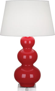 Robert Abbey (RR43X) Triple Gourd Table Lamp with Lucite Base