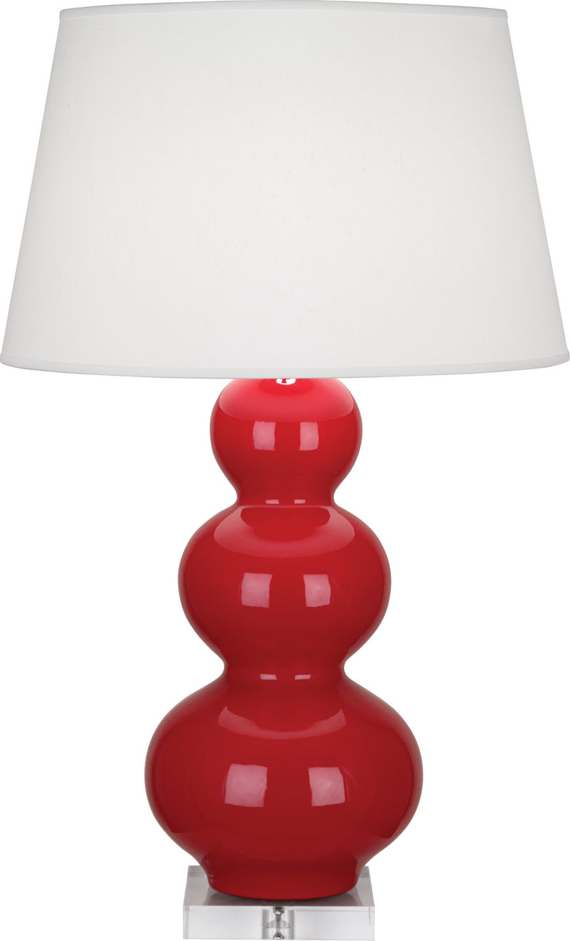 Robert Abbey (RR43X) Triple Gourd Table Lamp with Lucite Base