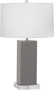 Robert Abbey (ST995) Harvey Table Lamp with Oyster Linen Shade