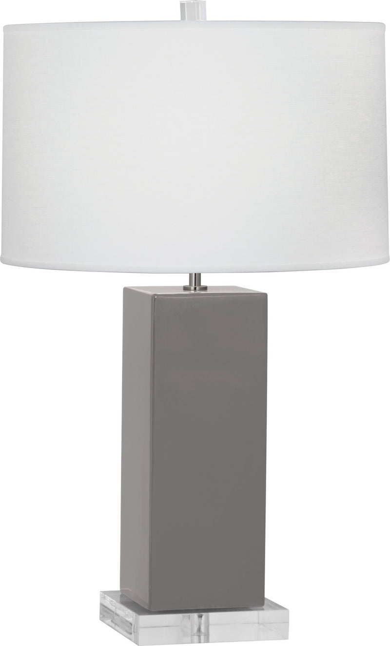 Robert Abbey (ST995) Harvey Table Lamp with Oyster Linen Shade