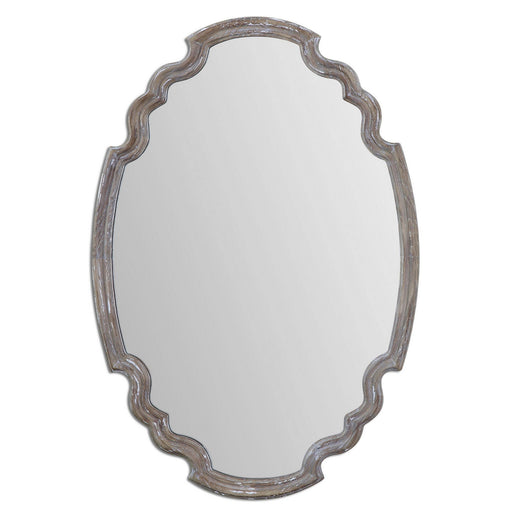 Uttermost's Ludovica Aged Wood Mirror Designed by Grace Feyock