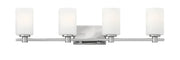 Karlie Four Light Vanity in Chrome