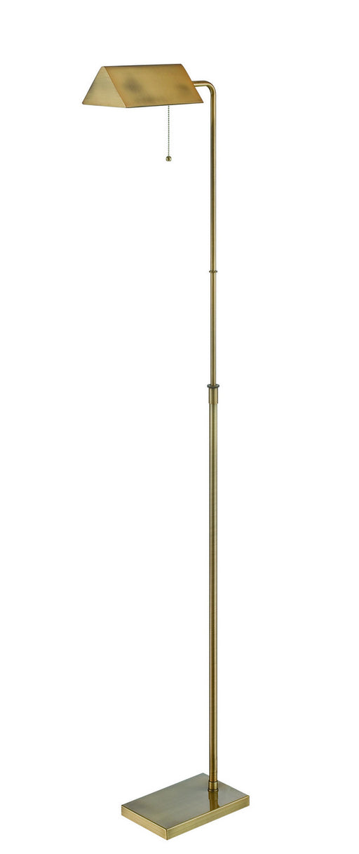 Wayland Metal Floor Lamp in Brushed Brass, E27 Type, CFL 23W