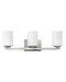 Kyra Three Light Vanity in Brushed Nickel
