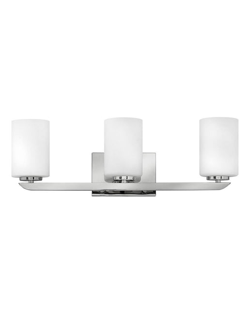 Kyra Three Light Vanity in Polished Nickel