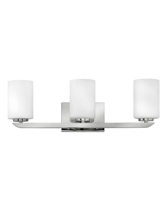 Kyra Three Light Vanity in Polished Nickel