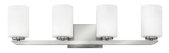 Kyra Four Light Vanity in Brushed Nickel